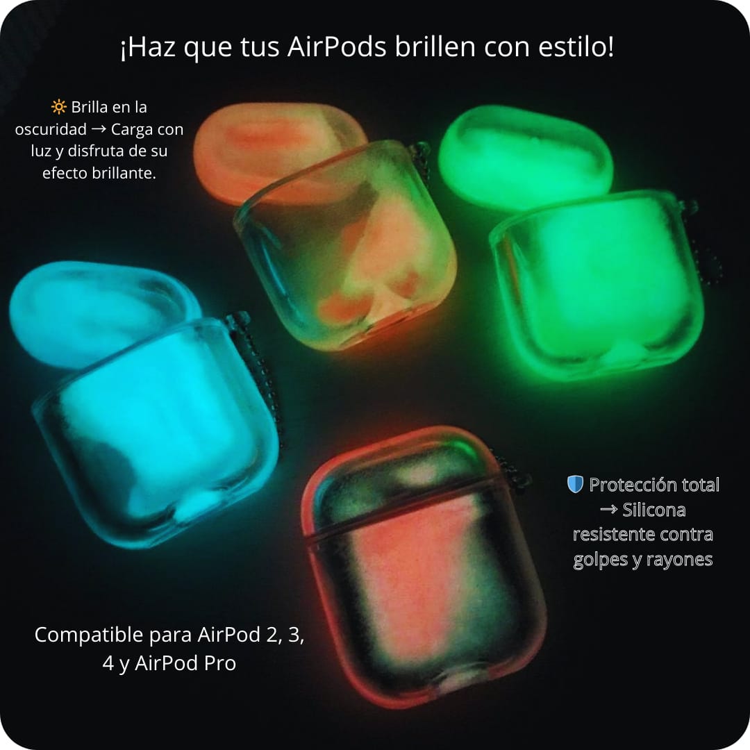 Funda para AirPods NEONCASE® - ¡Brilla en la Obscuridad!